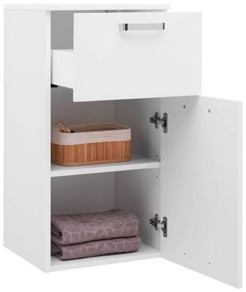 Badezimmer Unterschrank Fresh BxH 40x79 cm Weiß - Weiß, KONVENTIONELL, Holzwerkstoff (40/79/38,5cm) - Ondega