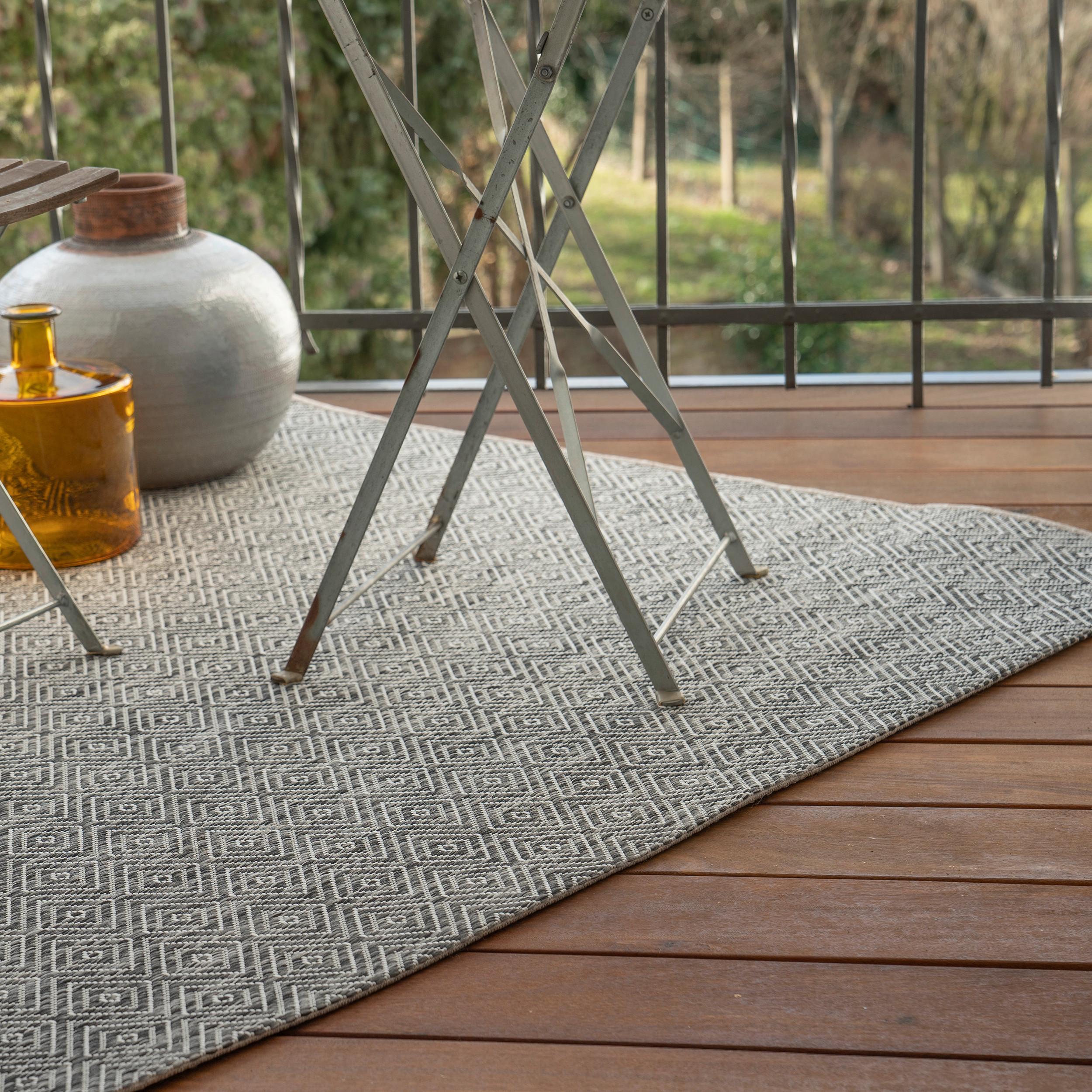 Flachwebteppich My Nordic 870 - Grau, Design, Textil (200/290cm) - Obsession