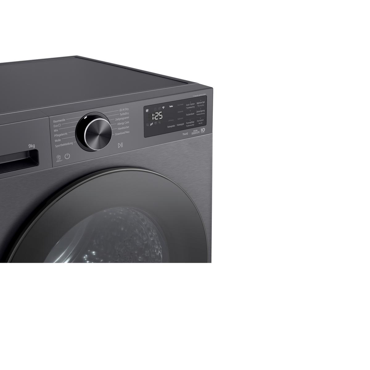 Wärmepumpentrockner Füllmenge ca. 9 Kg - Schwarz, Basics, Metall (60/85/66cm) - LG