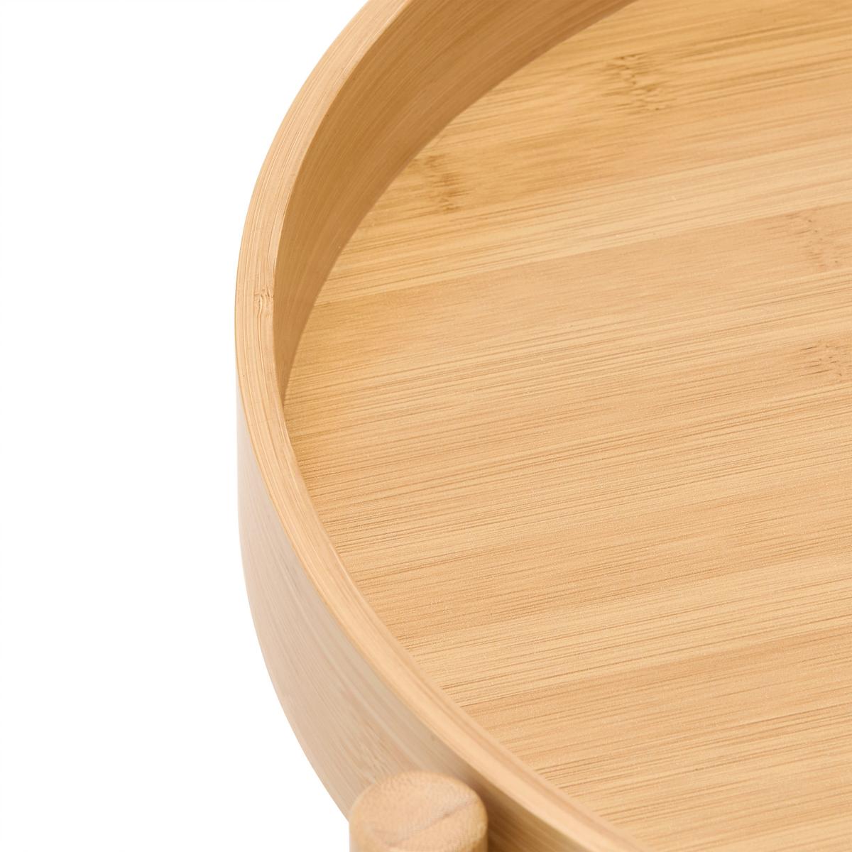 PRÍRUČNÝ STOLÍK VIVA - prírodná farba, Natur, kompozitné drevo/prírodné materiály (42,5/47/42,5cm) - Mömax