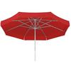 Sonnenschirm Jumbo Dm: 300 Cm Mit Schutzhülle Rot - Rot/Silberfarben, Basics, Textil/Metall (300cm) - Schneider