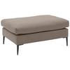 Hocker Aurora Ii - Taupe/Schwarz, MODERN, Textil (100/43/69cm) - Trendmanufaktur