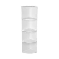 Eckregal Mit 4 Fächern B: 30 cm, Weiß - Weiß, Basics, Holzwerkstoff (30/129,5/30cm) - Boxxx