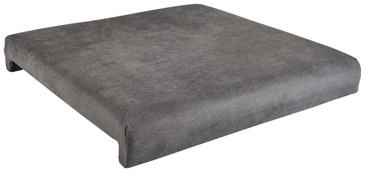 Sitzkissen Las Vegas Webstoff Grau 45x41,5 cm - Grau, MODERN, Holz (45/6/41,5cm)