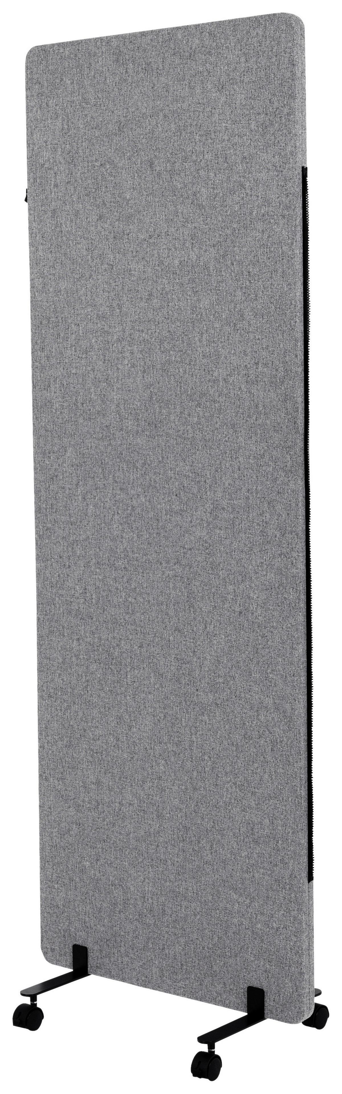 Trennwand Flexmiut - Dunkelgrau, Basics, Kunststoff/Textil (60/177/3cm) - MID.YOU