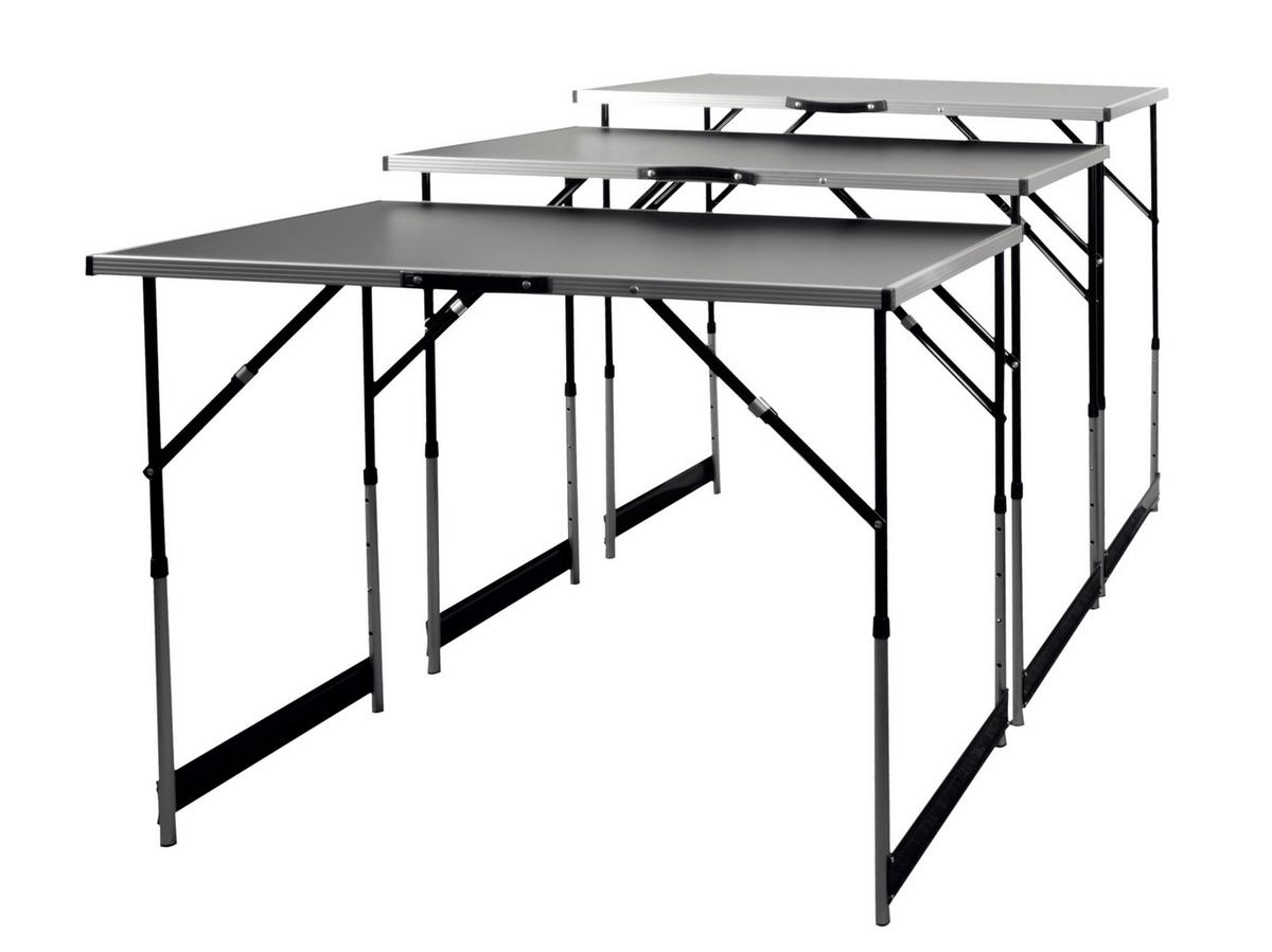 Multifunktionstisch 3- Teilig - Schwarz, MODERN, Holzwerkstoff/Metall (100/60cm)