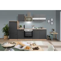 Küchenblock Merle Küchenblock 270 cm - Eichefarben/Grau, Basics, Holzwerkstoff (270cm) - Respekta