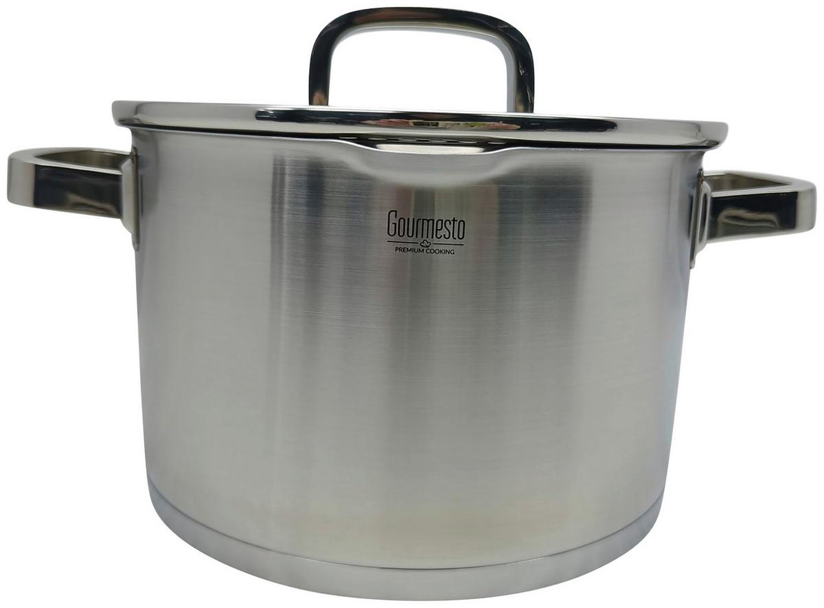 Hrniec 6L - čiré/barvy nerez oceli, Konvenční, kov/sklo (24/15cm) - Gourmesto