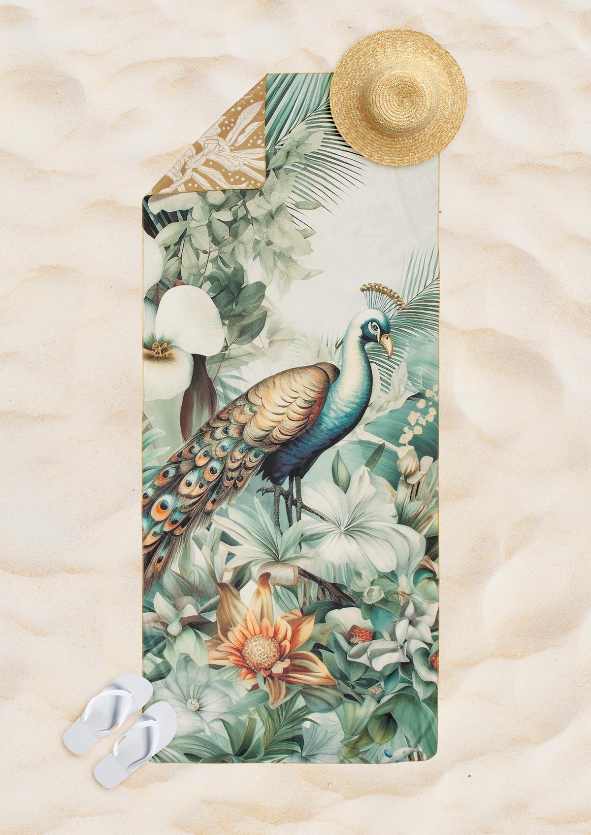 SPORTHANDTUCH DANA - Sandfarben/Beige, Design, Textil (75/180cm)