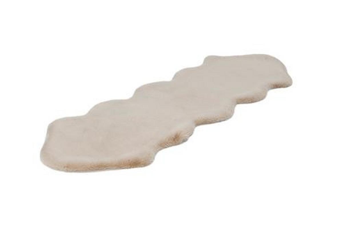 Kunstfell Rabbit Creme 60x180 cm Textil - Creme, Trend, Textil (60/180cm) - Kayoom