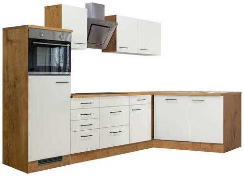 Eckküche Avila Eichefarben S: 280x170 Cm - Eichefarben/Magnolie, MODERN, Holzwerkstoff (280/170cm) - FlexWell
