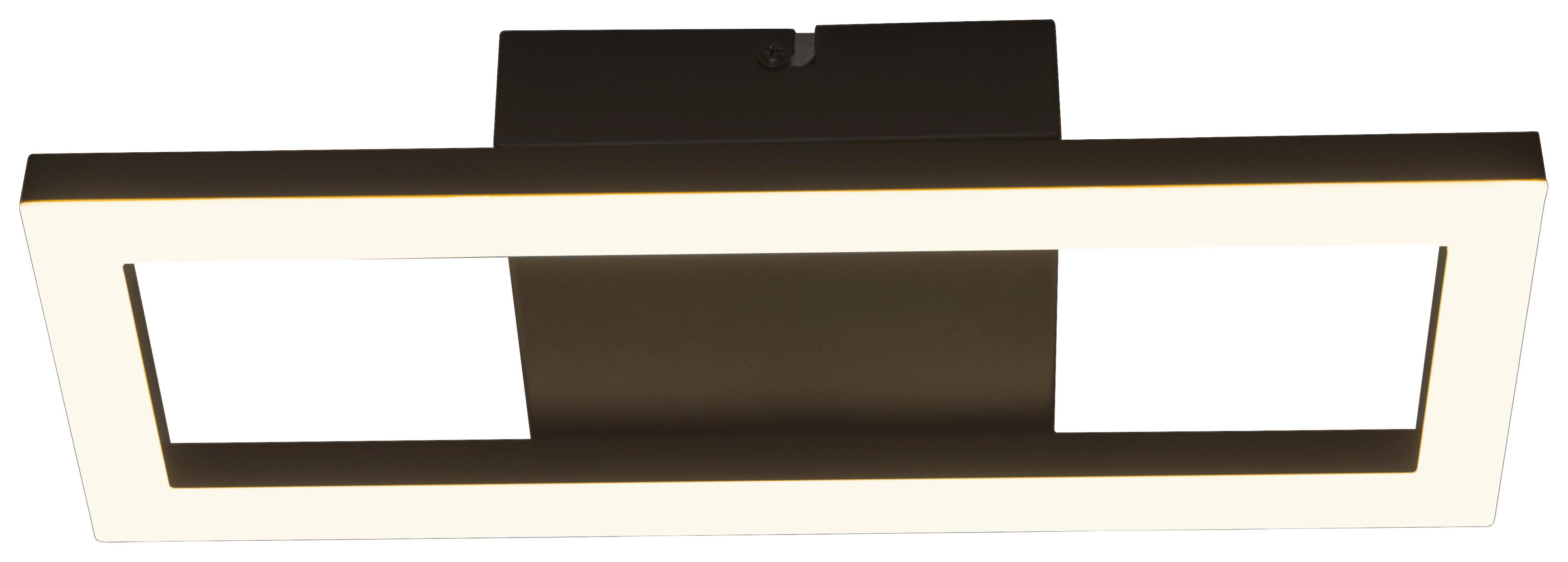 LED-Deckenleuchte Darya L: 34 cm - Schwarz, MODERN, Kunststoff/Metall (34/13/4,5cm) - Luca Bessoni