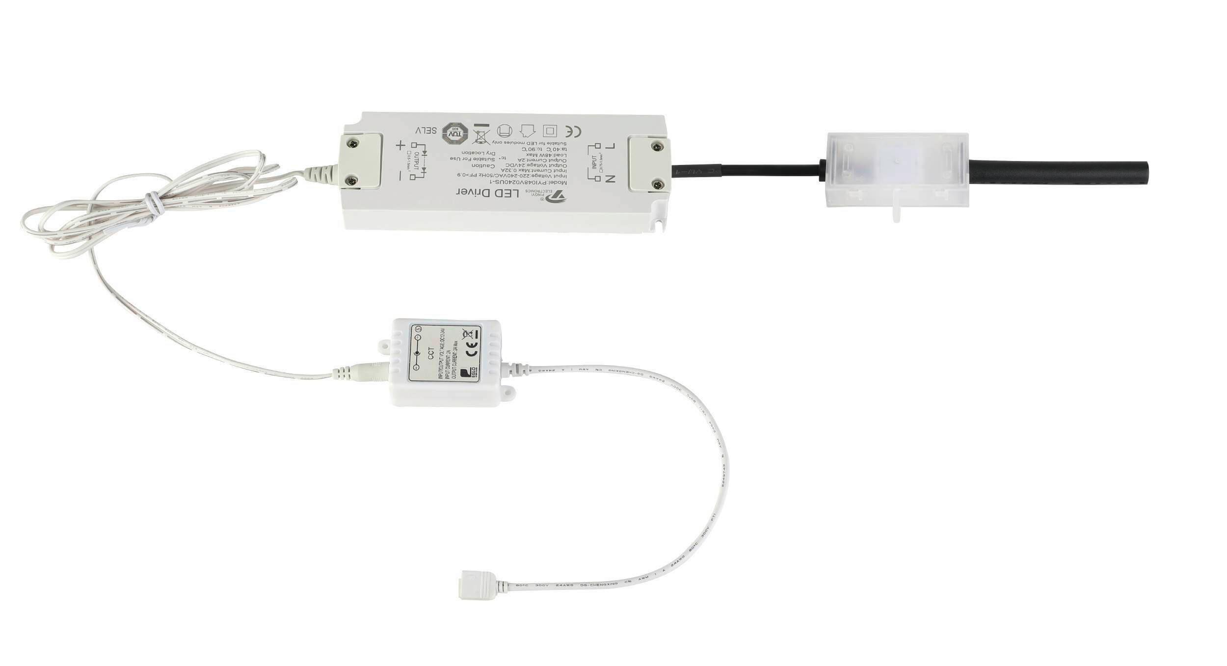 LED-Stripe-Z 800 cm Farbwechsler + Zigbee - Weiß, Basics, Kunststoff (800cm) - Eglo