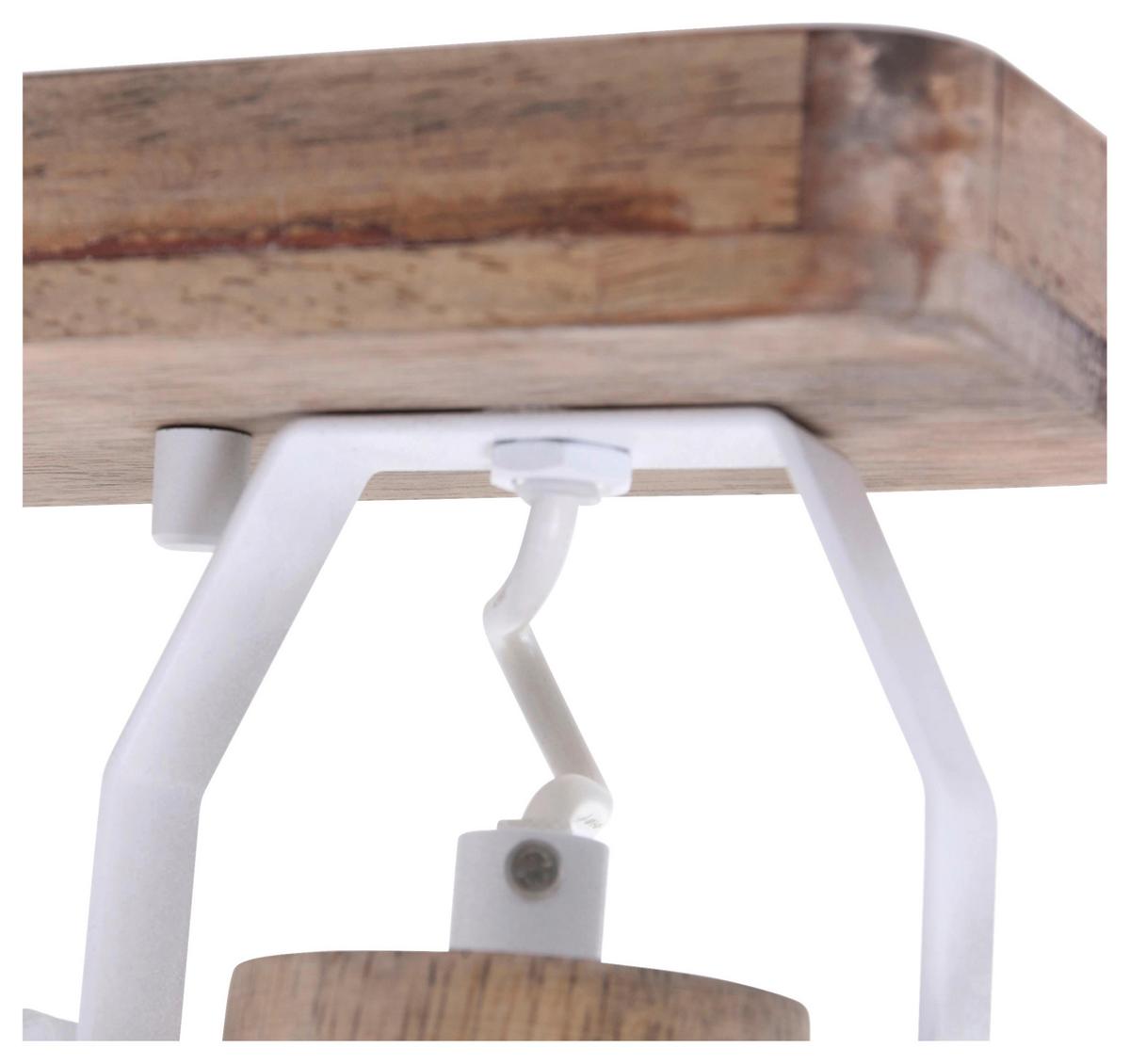 Deckenspots Gearwood - Anthrazit, Trend, Holz/Metall (32/19/17cm)
