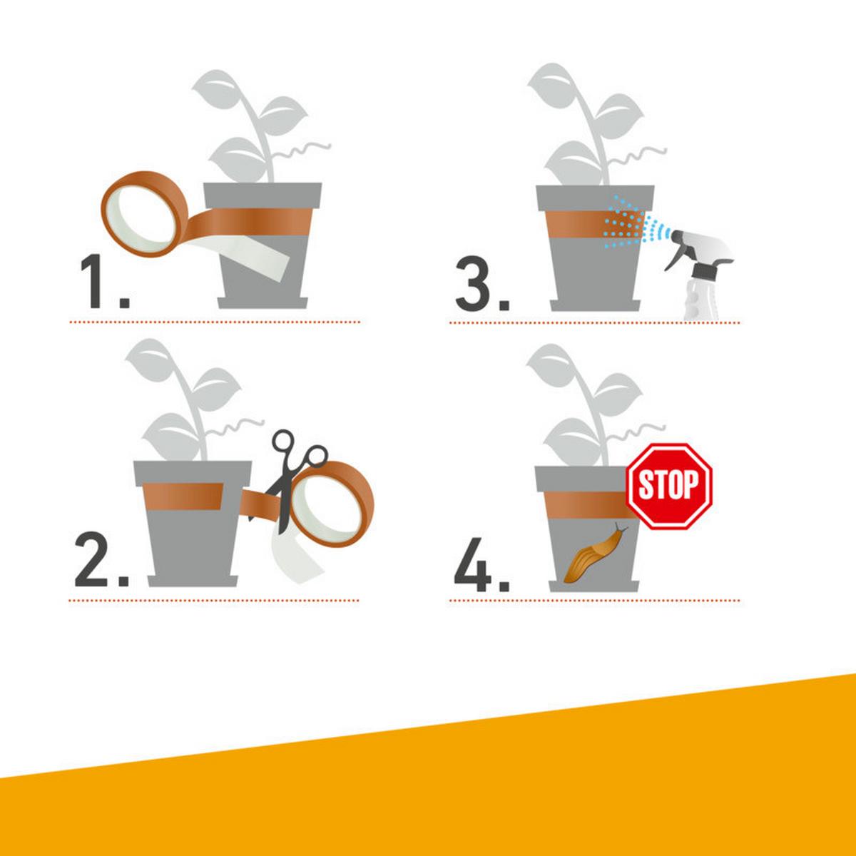 Schnecken-abwehrband Kupferfarben - Kupferfarben, Basics, Kunststoff/Metall (5/600cm)