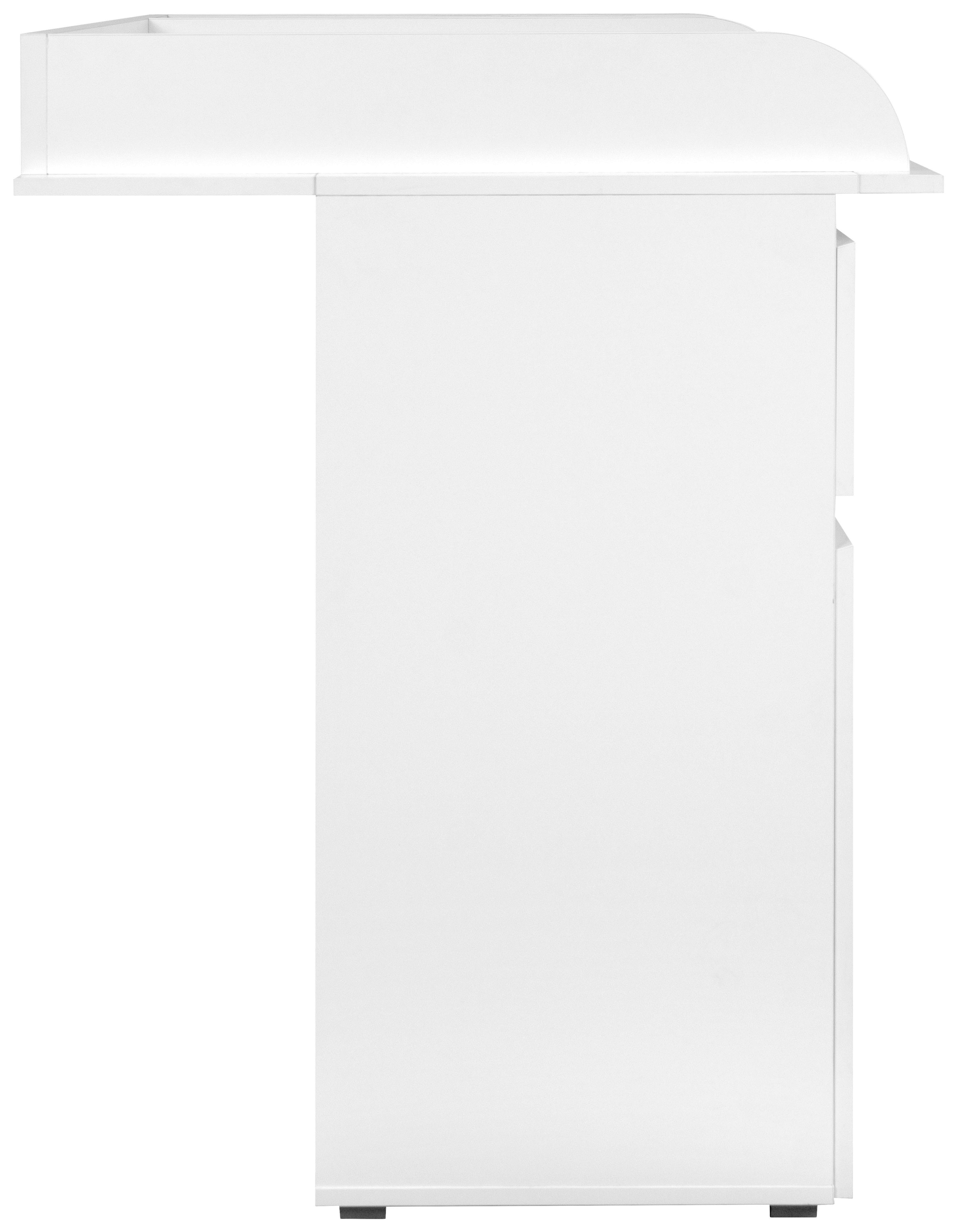 Wickelkommode Image B: 120 Cm Weiß 2 Türen 1 Schublade - Weiß, Basics, Holzwerkstoff (120/102/77cm) - MID.YOU