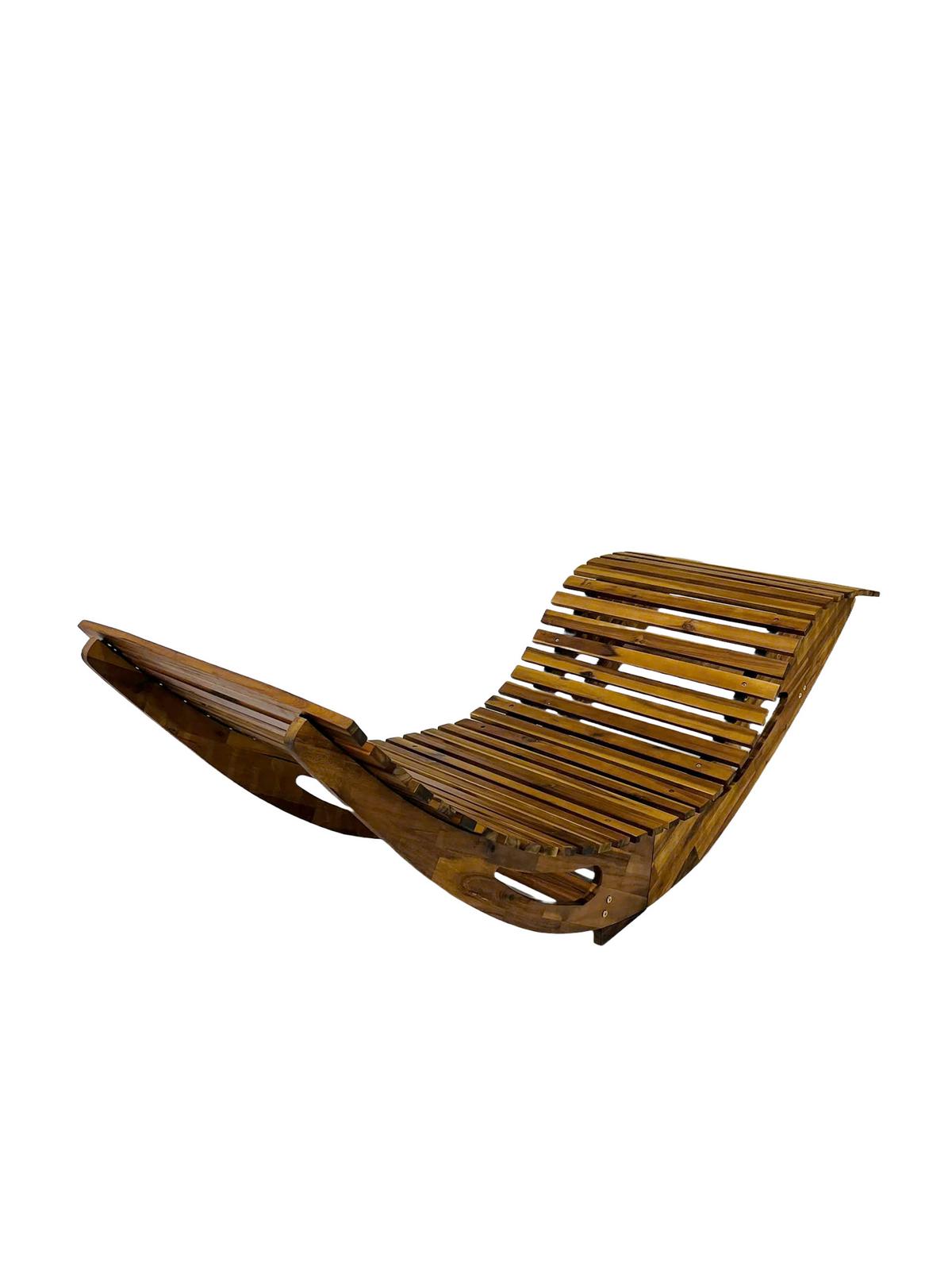 Schaukelliege Ph-Aca-El - Akaziefarben, Basics, Holz (156/60/72cm)