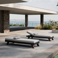 Relaxační lehátko SUSA šedá - šedá, Moderní, kov/textil (200/64/40cm) - Bessagi Garden