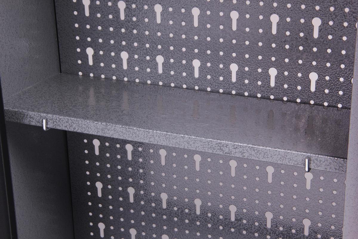 Werkzeugschrank Stahl Anthrazit/Grau B: 80 cm - Anthrazit/Grau, Basics, Metall (80/60/20cm)
