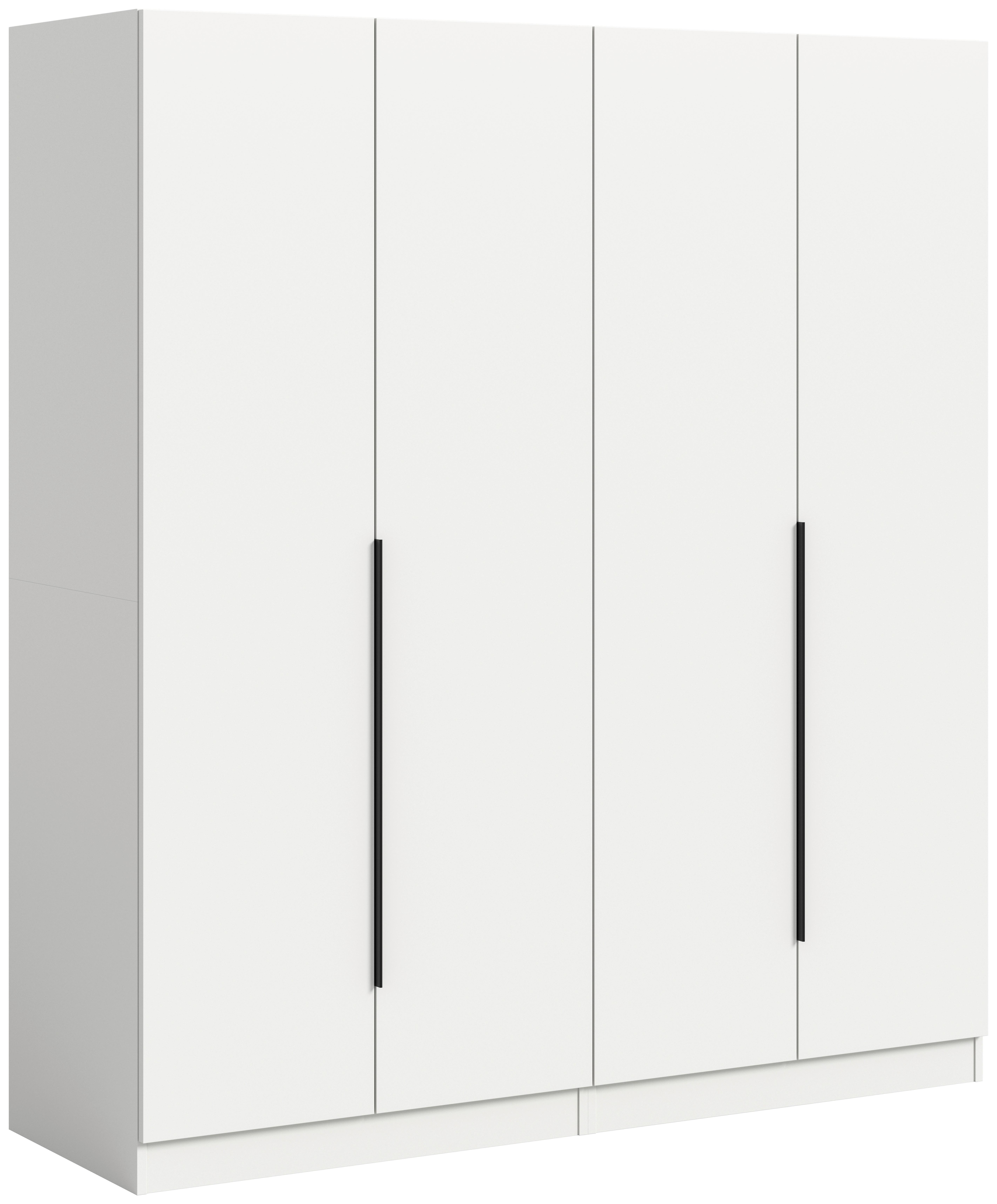 DREHTÜRENSCHRANK Kopenhagen, Weiß B: 160 cm