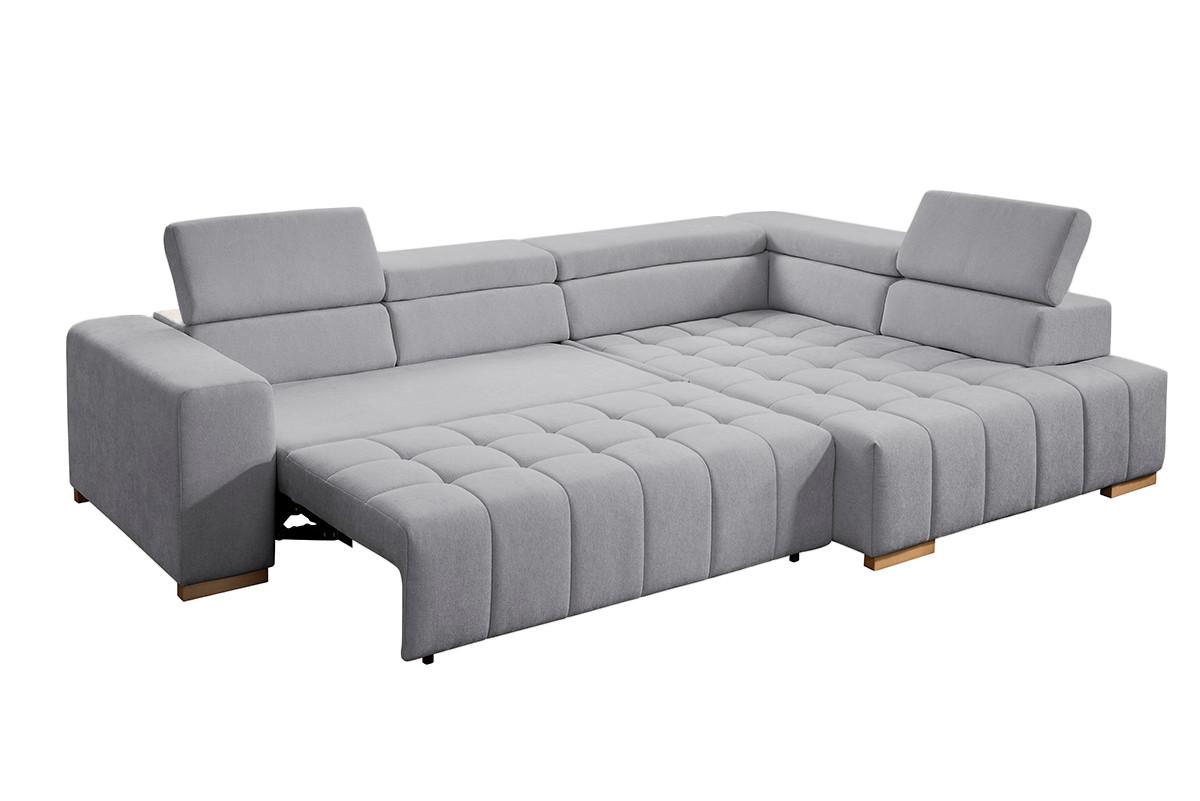 Ecksofa Elias Neu Grau S: 307x201 cm - Naturfarben/Grau, Design, Textil (307/201cm) - Livetastic