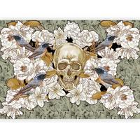 Fototapete Grün Beige B: 250 Cm - Beige/Grün, Basics, Textil (250/175cm) - artgeist