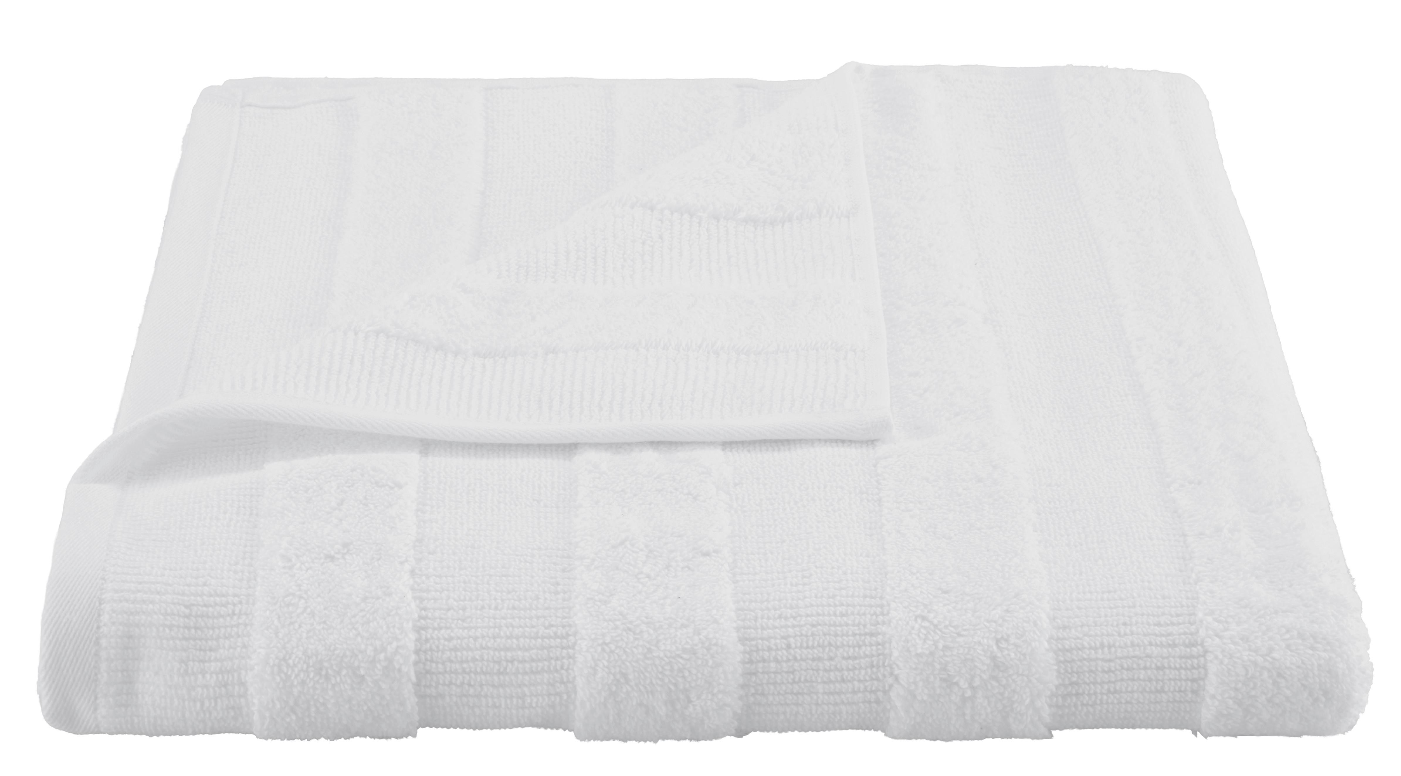 Osuška Do Sprchy Chris, 70/140cm, Bílá - bílá, textil (70/140cm) - Premium Living