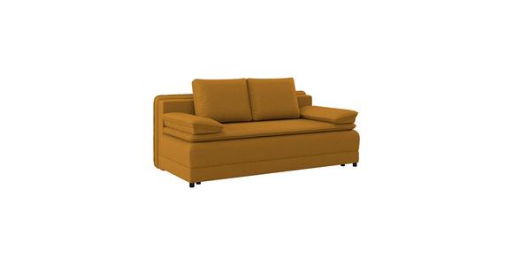 Schlafsofa Alice - Gelb/Schwarz, MODERN, Textil (202/73-92/105cm) - Luca Bessoni