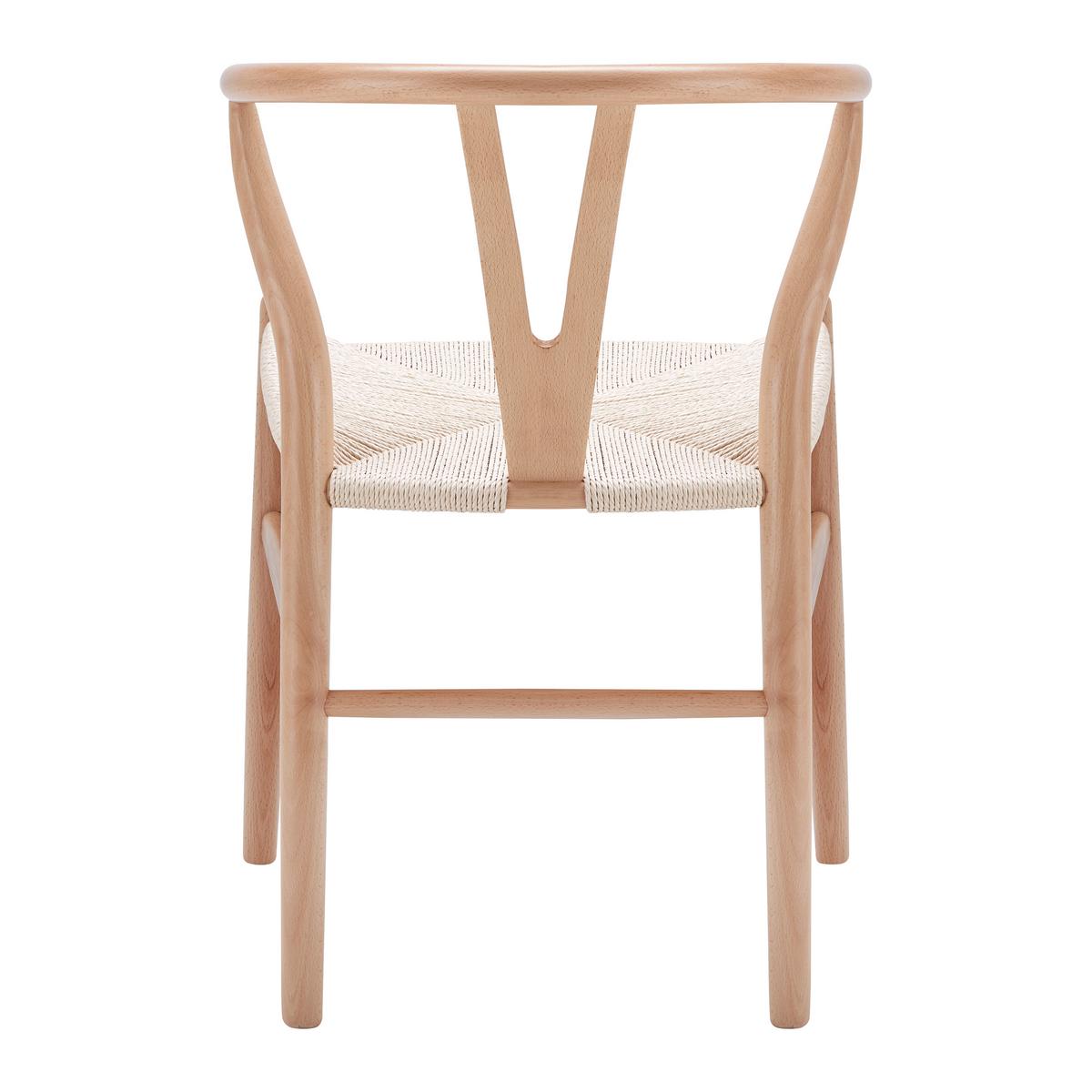 Jedálenská stolička MONICA  masív - prírodná farba, Modern, drevo (56/76/52cm) - Livetastic
