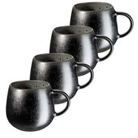 Tassenset Carellia 4-teilig Steinzeug, Grau - Grau, Basics, Keramik (8/9cm) - Mäser