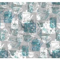 Fototapete R3-030 Tableware - Blau/Weiß, Trend (300/280cm)