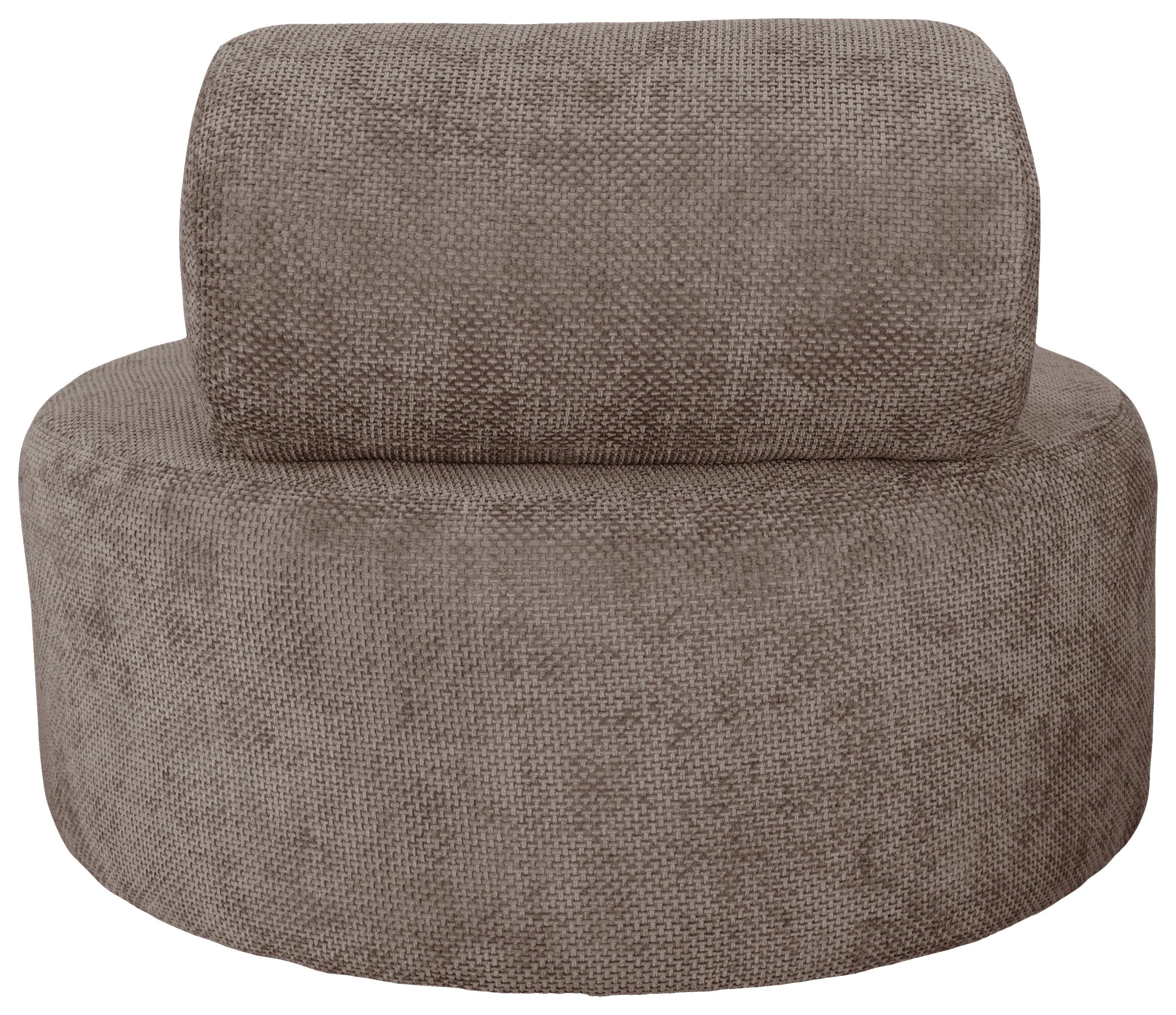 Relaxsessel Moss Hellbraun B: 88 cm - Hellbraun/Schwarz, Basics, Textil (88/70/88cm) - Livetastic