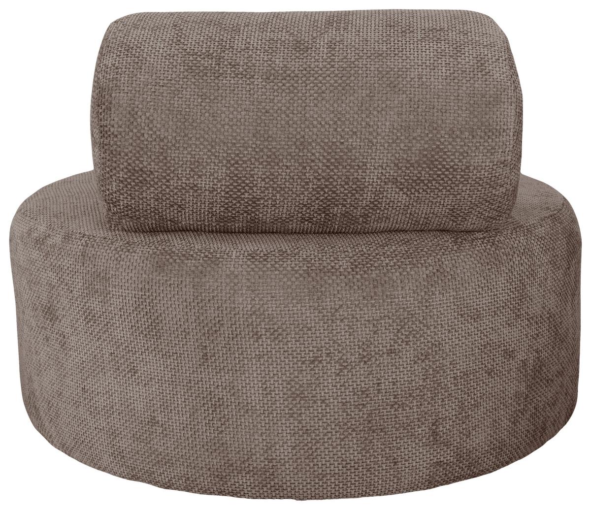 Relaxsessel Moss Hellbraun B: 88 Cm - Hellbraun/Schwarz, Basics, Textil (88/70/88cm) - Livetastic