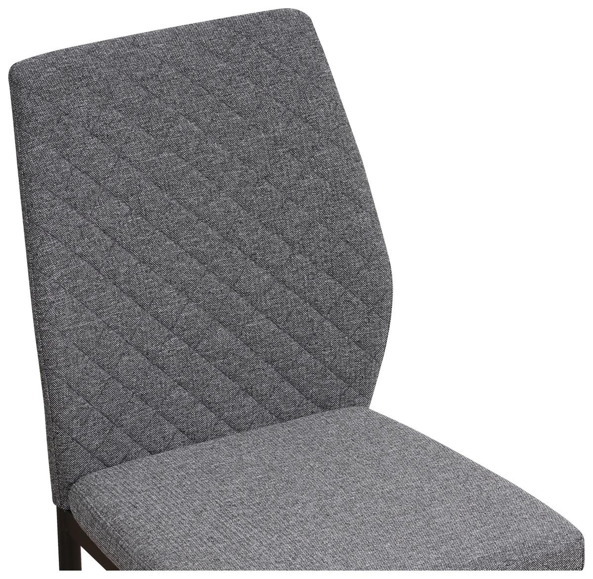 Židle MIA -CENOVÝ TRHÁK- - šedá/černá, Basics, kov/textil (44/90/56cm) - Based