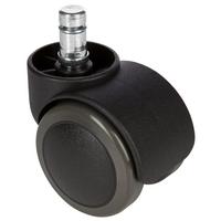 Bürostuhlrollen Rolo Schwarz Ø 5 cm 5er-Set - Schwarz, Basics, Kunststoff/Metall (5,2/6/5cm) - MID.YOU