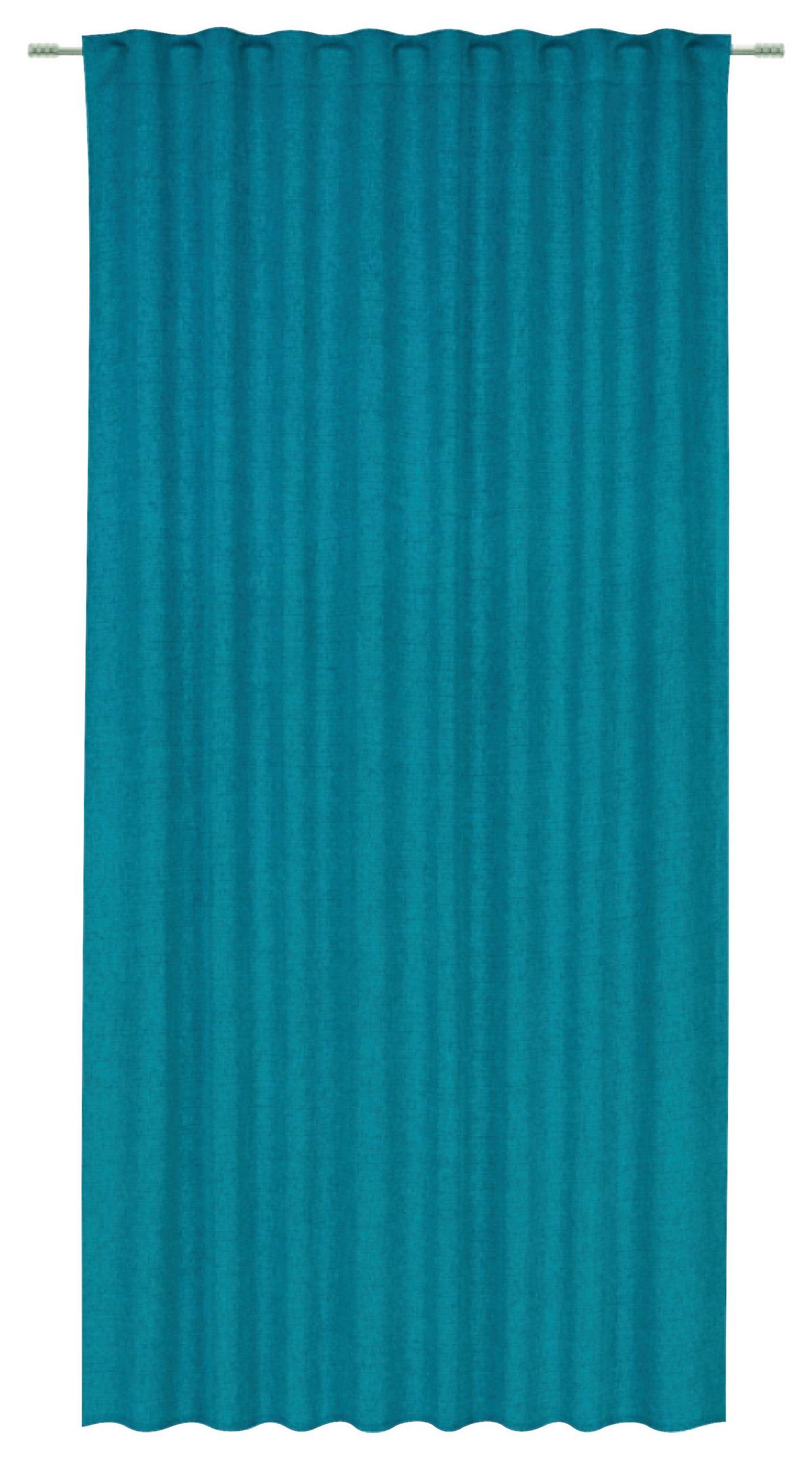 Verdunkelungsvorhang Anna - Petrol, ROMANTIK / LANDHAUS, Textil (135/175cm) - James Wood