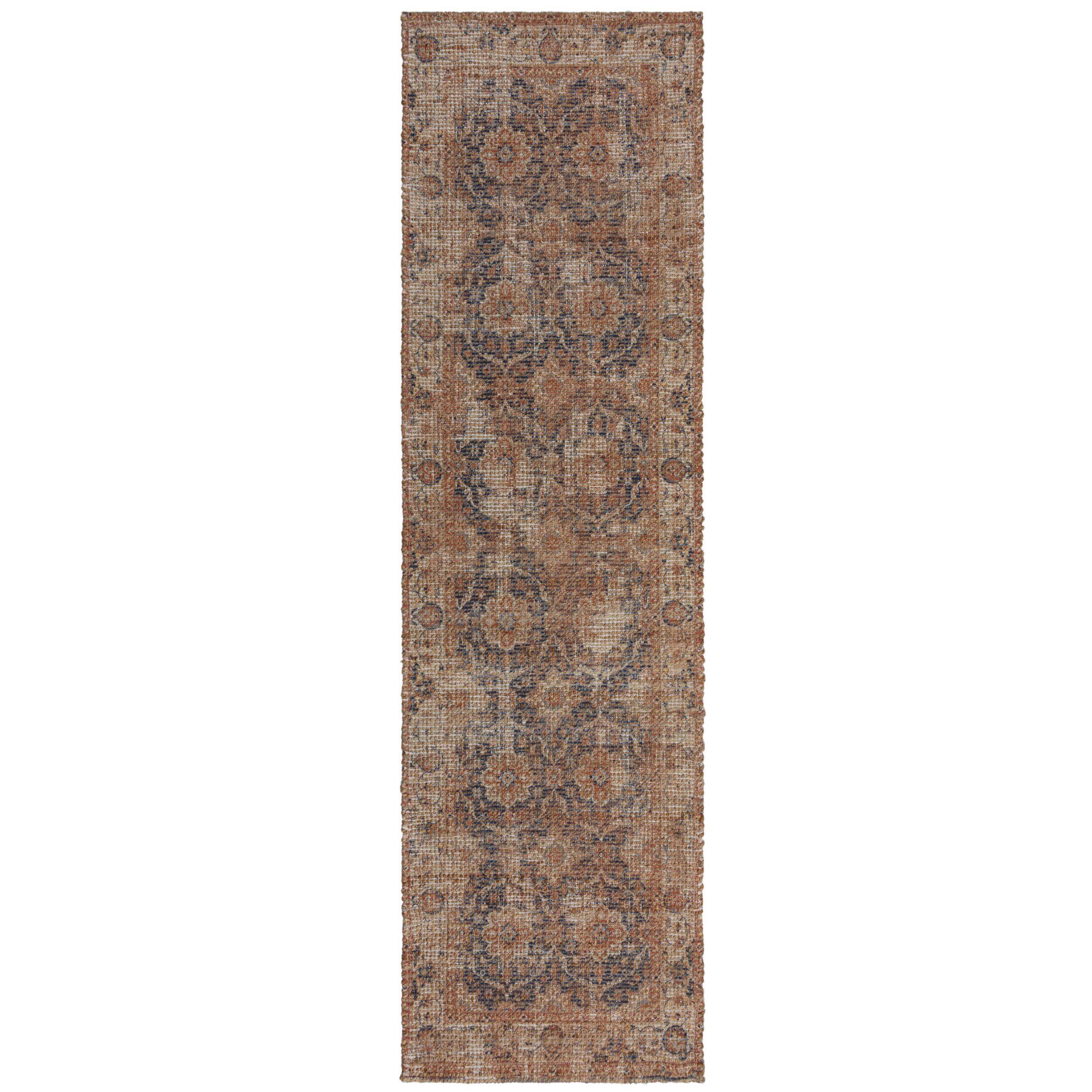 Läufer Miley Jute Tradtnl Blue 60x230 - Blau, Basics, Textil (60/230cm)