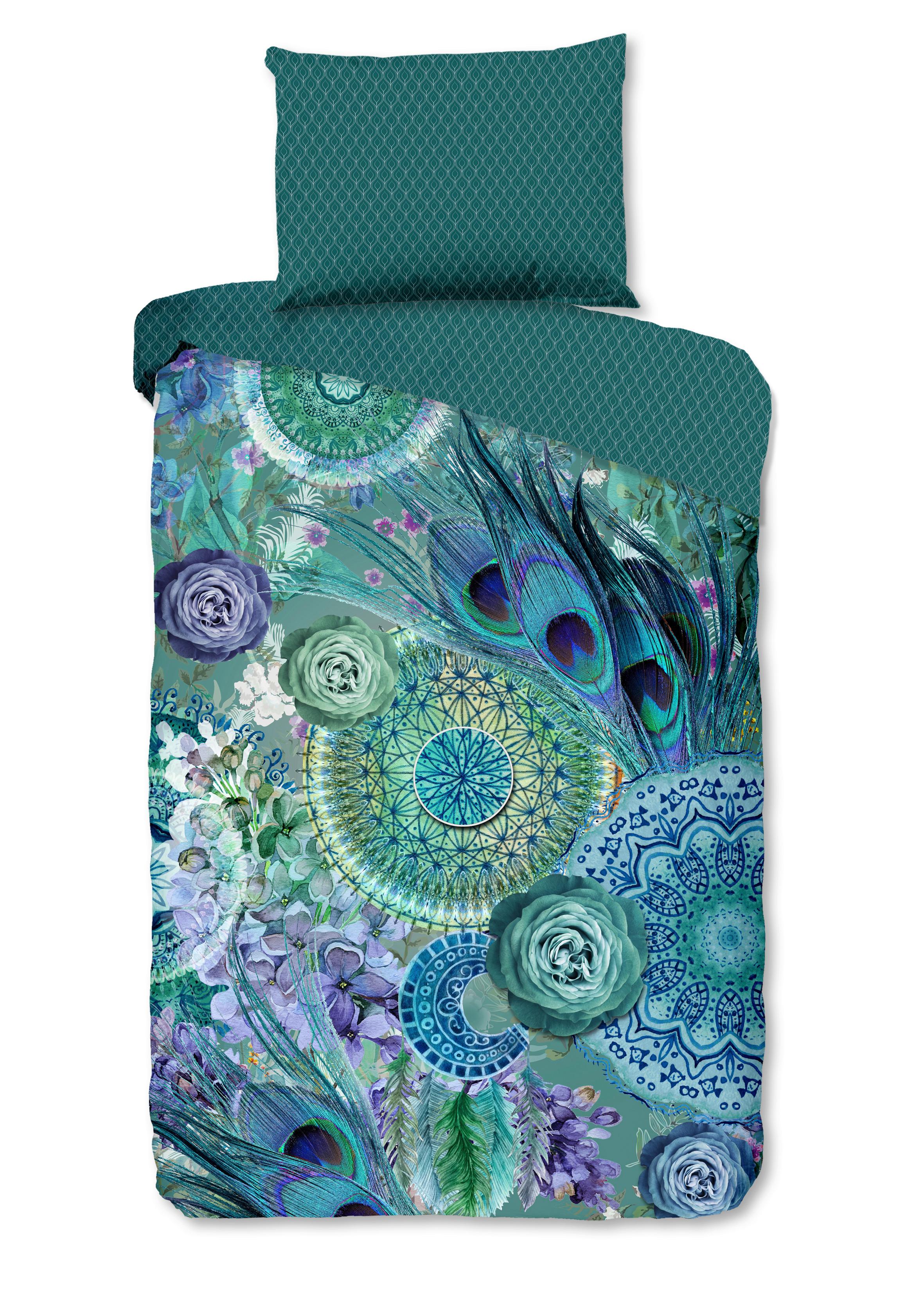 Bettwäsche Kari Grün Dunkelgrün 140x200cm