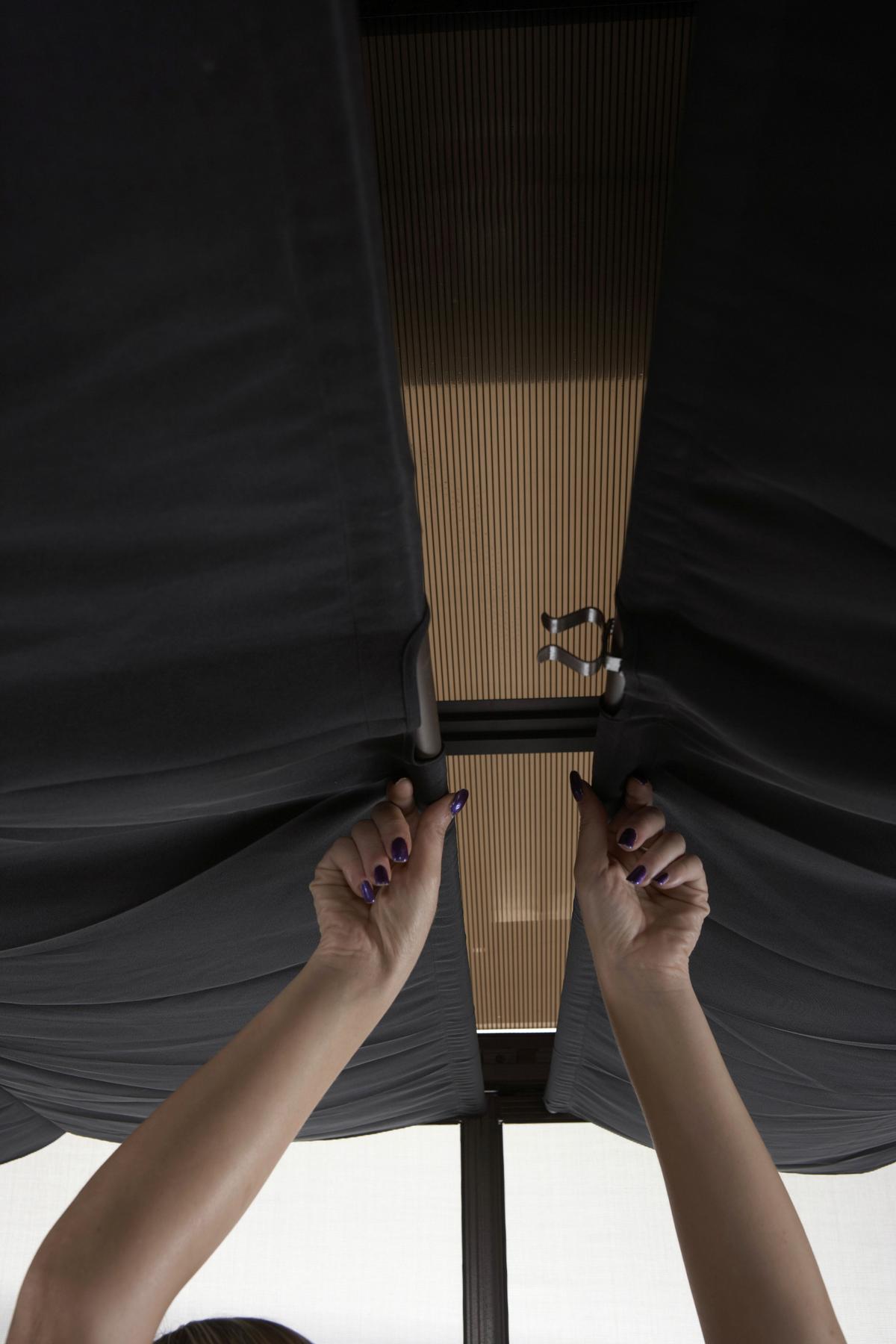 Pavillon Castel 427x362 cm Wetterfest Gartenpavillon - Bronzefarben, Basics, Kunststoff/Metall (427/296/362cm)