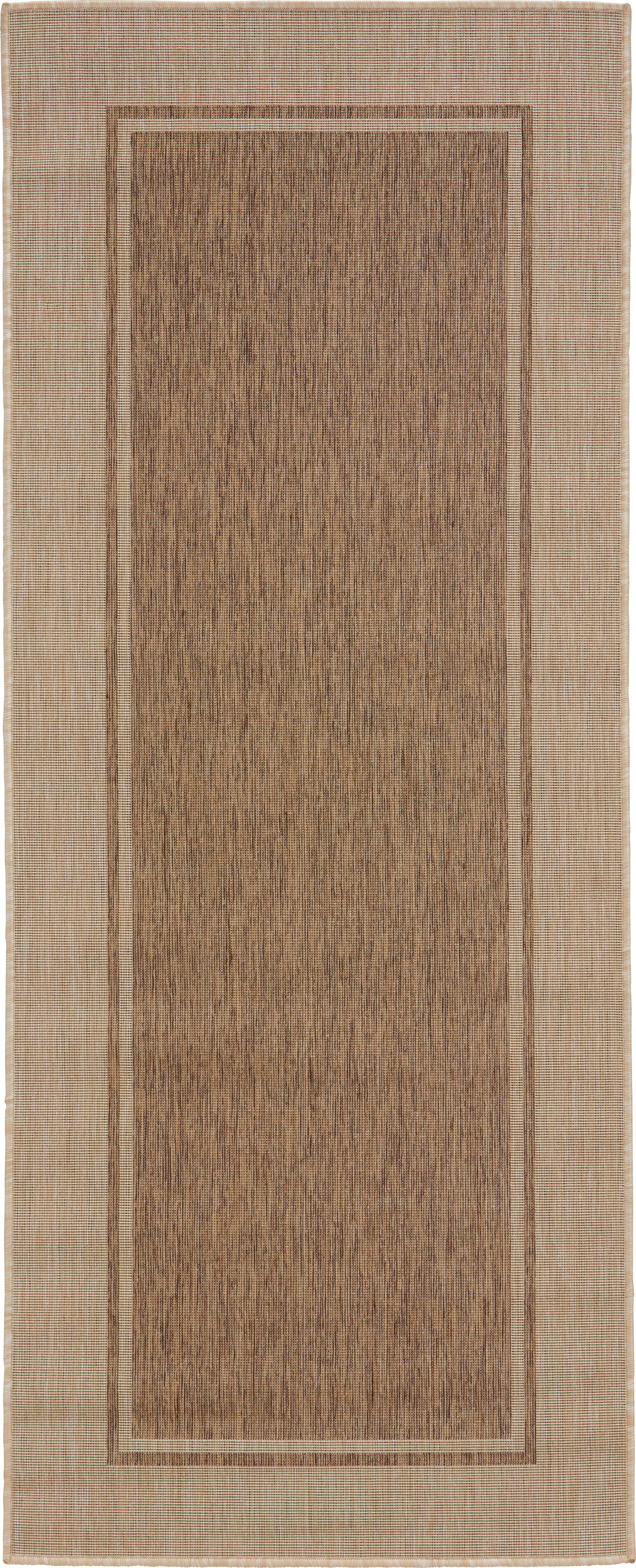 Teppich Läufer Braun Justin 80x200 cm - Braun, KONVENTIONELL, Textil (80/200cm) - James Wood