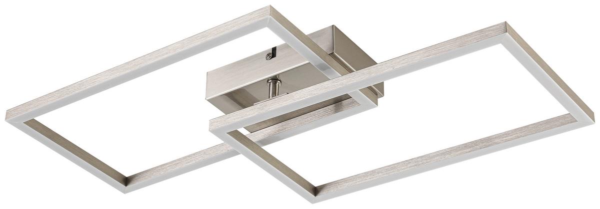 Led Mennyezeti Lámpa Tracy - alumínium színű, Modern, műanyag/fém (50/28/6,5cm) - Luca Bessoni