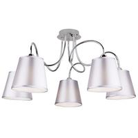 DECKENLEUCHTE 35-70753 LUK - Chromfarben, KONVENTIONELL, Kunststoff/Metall (70/70/36cm)