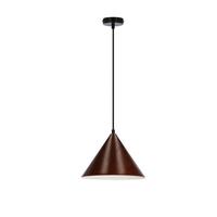 HÄNGELEUCHTE 31-23438 DUNCA - Nussbaumfarben/Schwarz, Design, Metall (25/25/110cm)