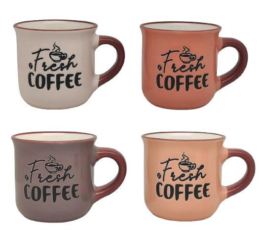 Šálek na espresso 70ml - šedá/oranžová, Konvenční, keramika (5,8/5,6cm) - Mömax
