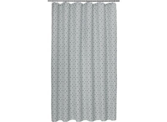 Sprchový Závěs Spain In Türkis, Ca. 180x200cm - bílá/světle šedá, Lifestyle, textil (180/200cm) - Mömax modern living Sprchový Závěs Spain In Türkis, Ca. 180x200cm - bílá/světle šedá, Lifestyle, textil (180/200cm) - Mömax modern living