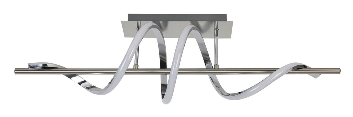 Led-deckenleuchte Josi - Chromfarben/Nickelfarben, Kunststoff/Metall (20/80/26,5cm) - Luca Bessoni