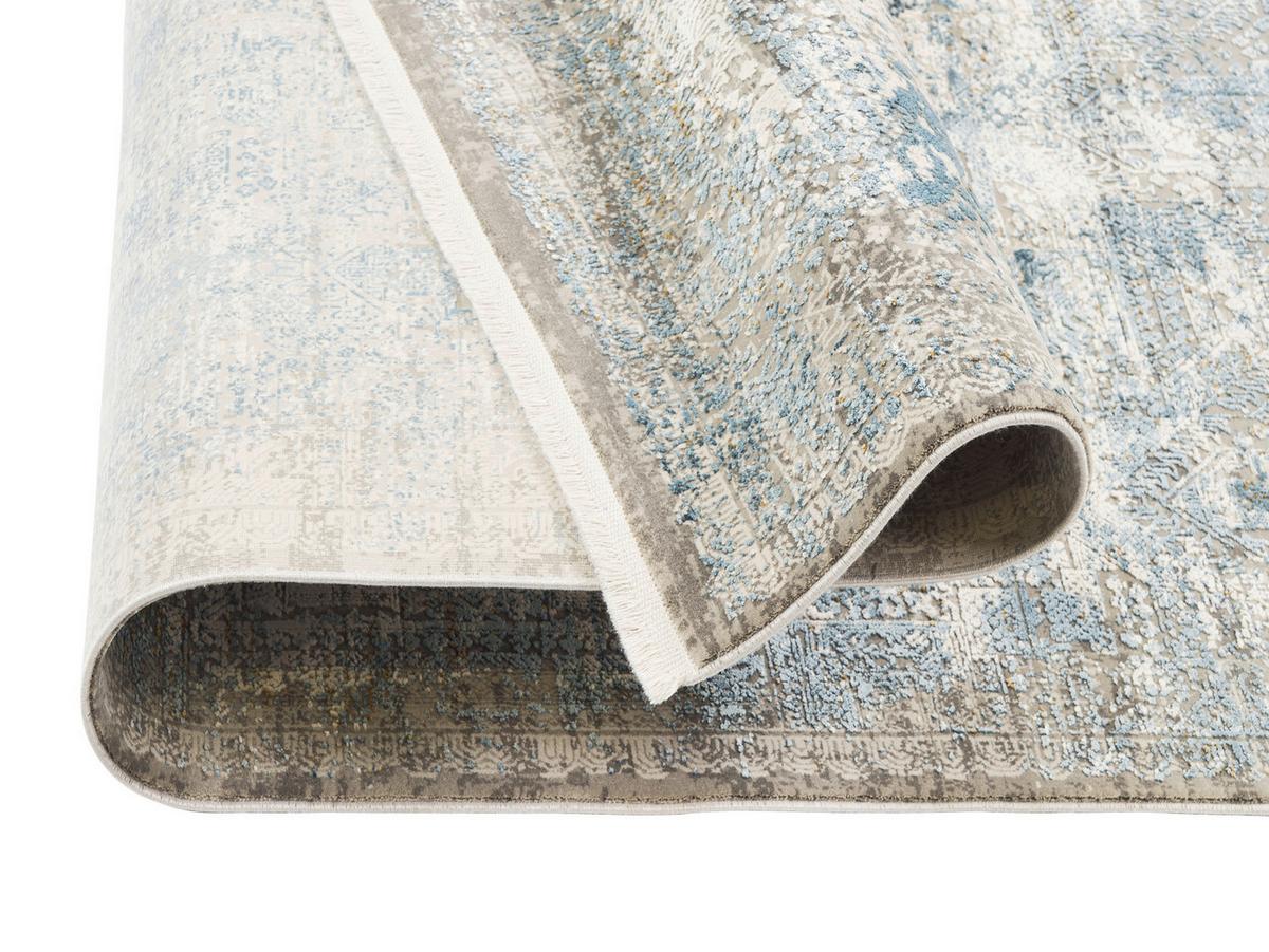 Webteppich Blau/grau Apollo 67x130 Cm - Blau/Grau, Design, Textil (67/130cm) - Musterring