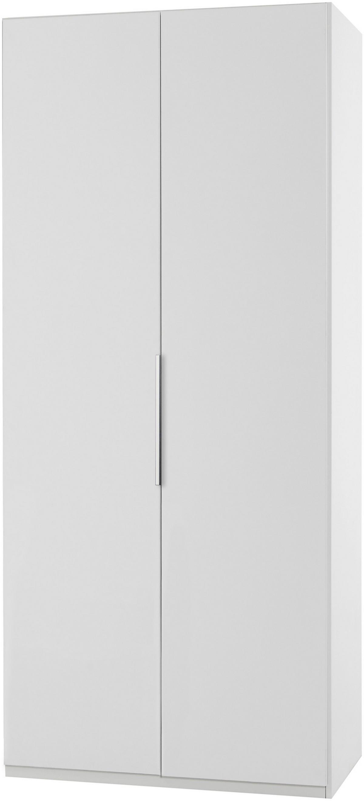 Kleiderschrank in Weiß, zweitürig