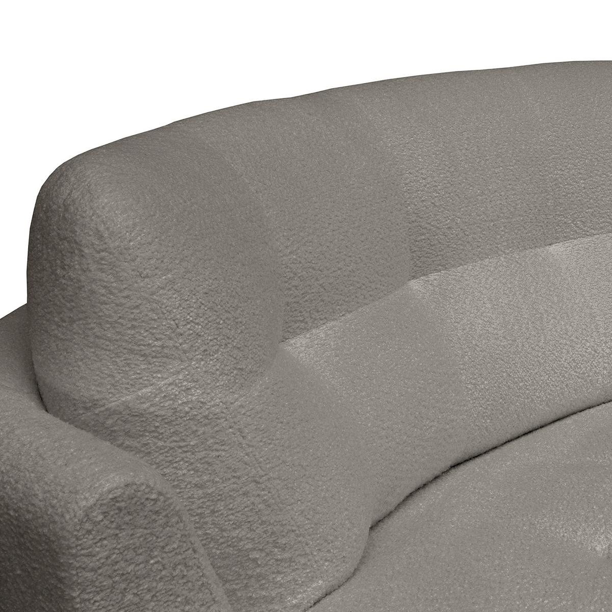 Ecksofa Bretania Dunkelgrau S: 300x113 cm - Dunkelgrau/Schwarz, Design, Textil (300/113cm) - Livetastic