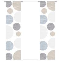 Flächenvorhang 3er Set Borden - Taupe, Design, Textil (60/245cm) - Schmidt W. Gmbh